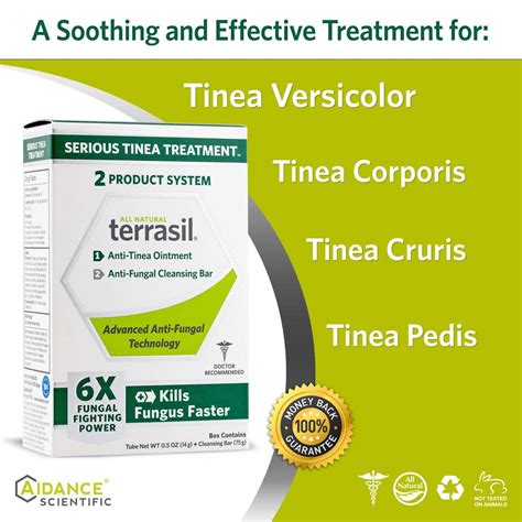 Terrasil Tinea Versicolor Treatment Max G Tube Tinea Soap Bar