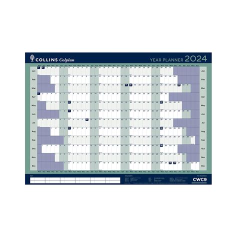 Buy Collins Colplan 2024 Diary A1 Yearly Wall Planner Business