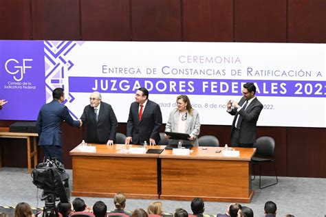 Cjf On Twitter Entrega De Constancias De Ratificaci N Para Juzgadores