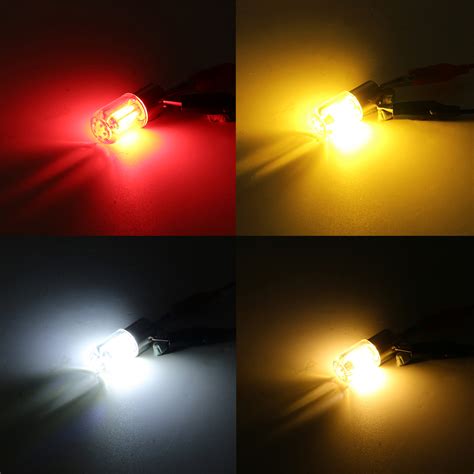 1156 BA15S P21W COB LED Light Bulb 5W 12 24V 360deg Lighting Stop Brake