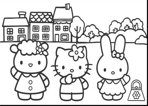 Hello Kitty And Friends Coloring Pages at GetDrawings | Free download