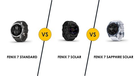 Garmin Fenix Standard Vs Solar Vs Sapphire Solar Youtube