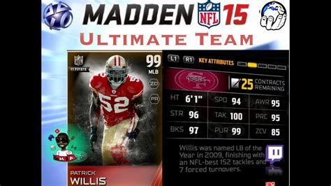 Ovr Patrick Willis Unlocked Madden Ultimate Team Mut Gameplay