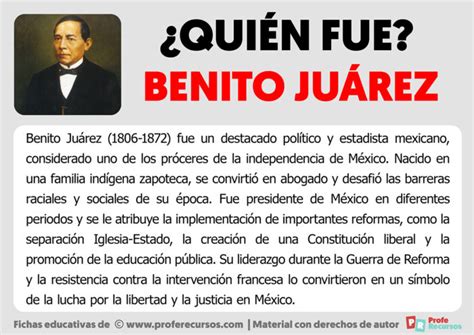 Quién fue Benito Juárez