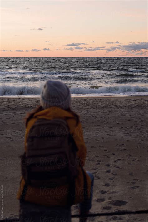 Woman Looking At Waves Del Colaborador De Stocksy Danil Nevsky