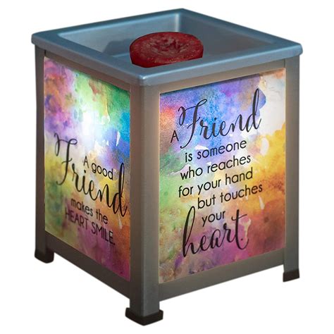 Elanze Designs A Friend Touches Your Heart Silvertone Metal Electrical