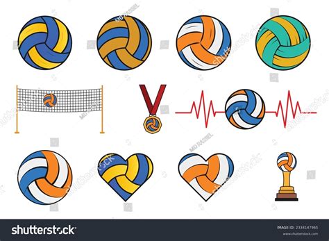 Volleyball Logos Clip Art