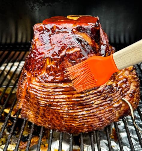 This Traeger Smoked Ham Is Drizzled In A Homemade Honey Pineapple And