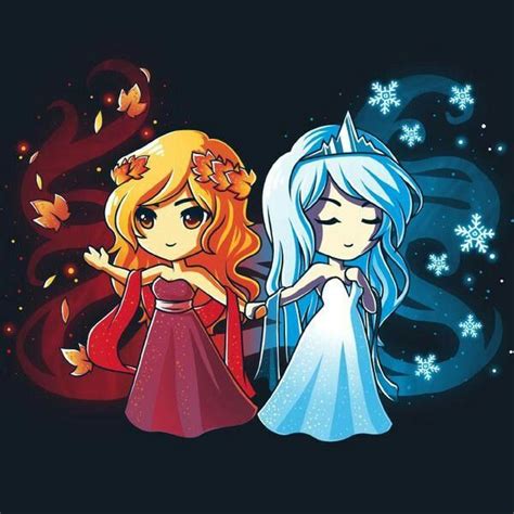 Fire N Ice Do U Know Theyre Sis With Images Cute Drawings Cartoon Drawings Kawaii Drawings