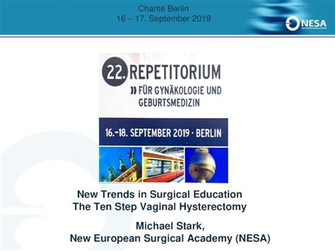 Pdf New Trends In Surgical Education The Ten Step Vaginal The