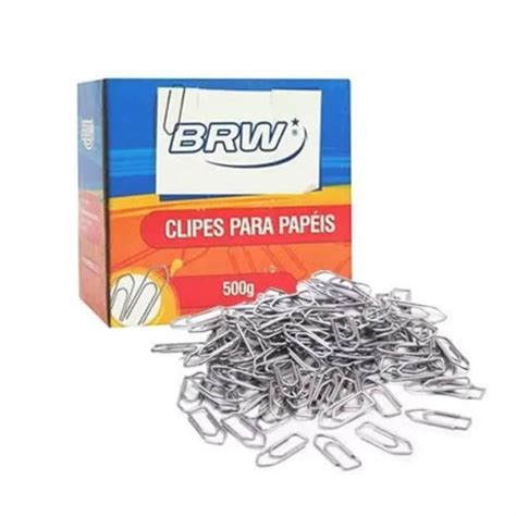 Clips de Papel Galvanizado nº 4 0 BRW caixa 500gr