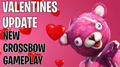 Fortnite Valentines Update And News Roundup New Crossbow Gameplay Cupid Character Skin