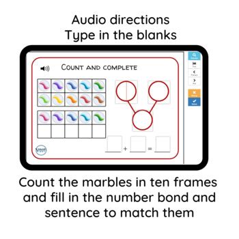 Composing And Decomposing Teen Numbers Part Part Whole Boom Cards K Nbt A