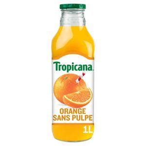 Acheter Tropicana Pur Jus D Orange Sans Pulpe Bouteille Verre L