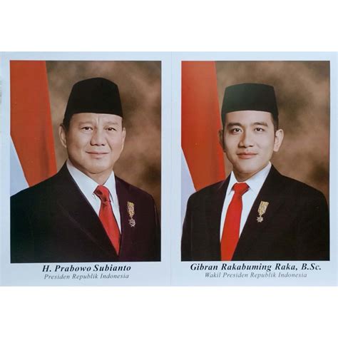 Jual Poster Presiden Prabowo Gibran Gatuda X Cm Shopee Indonesia