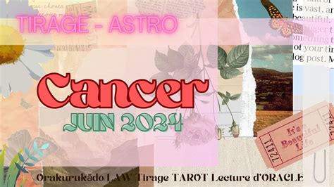 Tirage Astro Cancer Juin Youtube