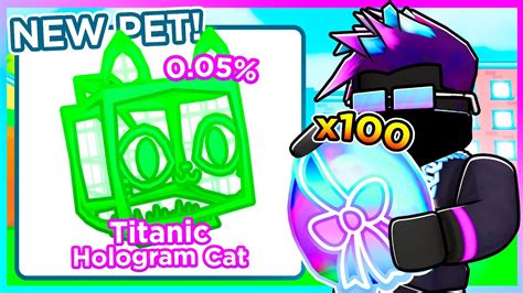 I Opened 100 HOLOGRAM EXCLUSIVE PET EGGS Pet Simulator X YouTube