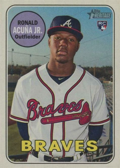 Ronald Acuna Jr 2018 Topps Heritage 580 Base Price Guide Sports