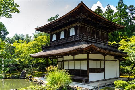 Foto De The Kannon Hall Of The Beautiful Ginkaku Ji Temple Silver