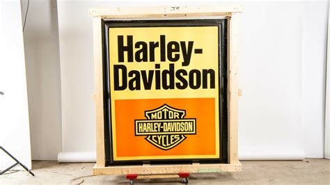 Harley Davidson Double Sided Plastic Light Up Sign Z443 Las Vegas 2023