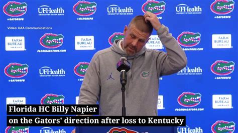 Billy Napier On Florida S Direction After Loss To Kentucky Video