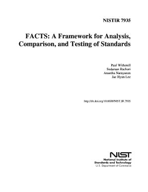 Fillable Online Nvlpubs Nist Facts A Framework For Analysis