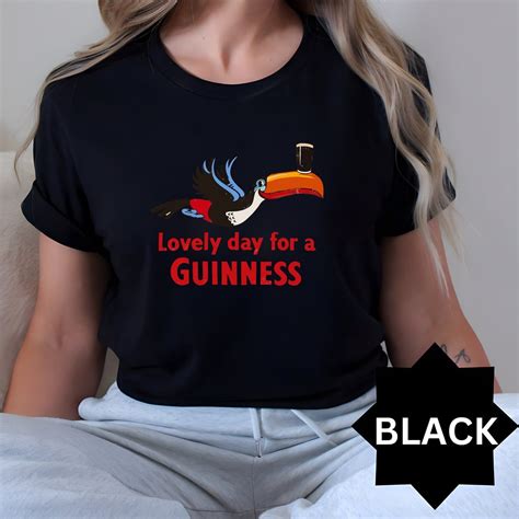 Guinness Unisex Softstyle T Shirt Guinness Retro Lovely Day For A