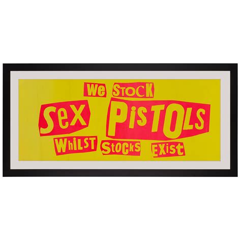 Sex Pistols Original Vintage Promo Banner Poster British 1977 At 1stDibs