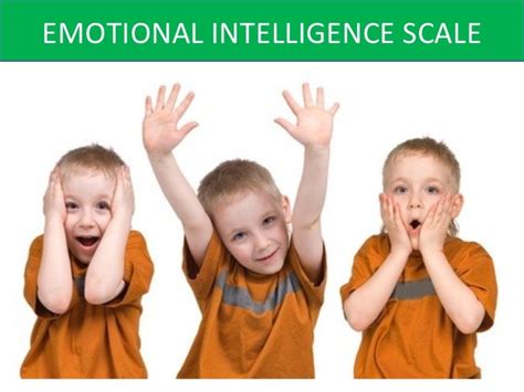 Emotional intelligence scale