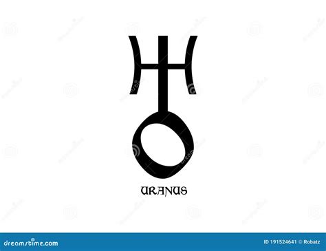 Planet Symbol, Sign Of Uranus. Symbol Illustration Of Astrology Planet ...