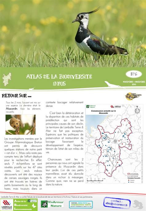 Atlas De La Biodiversité Infos N°6 Publications Lamballe Terre And Mer