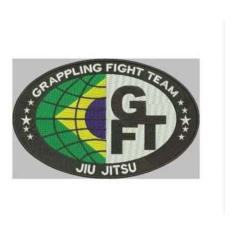 Patch Bordado Gfteam Jiu Jitsu 28x18 Cm Kimono Autorizado Shopee Brasil