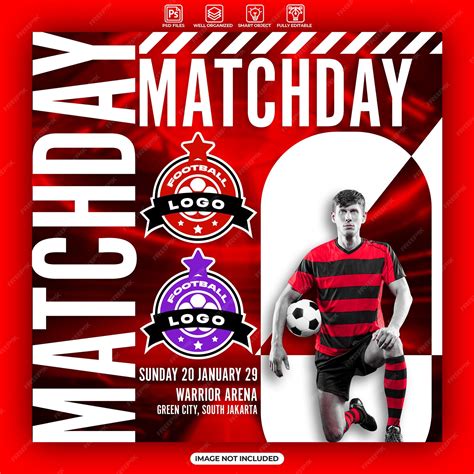 Premium Psd Soccer And Football Match Day Poster Or Banner Template