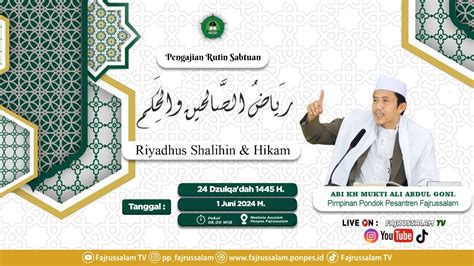 LIVE Kajian Kitab Tafsir Al Munir Bersama Ust H Mukhtar Kusuma