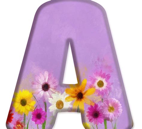 Blindada Por Deus Alfabeto Decorativo Png Flores Textura Lilas