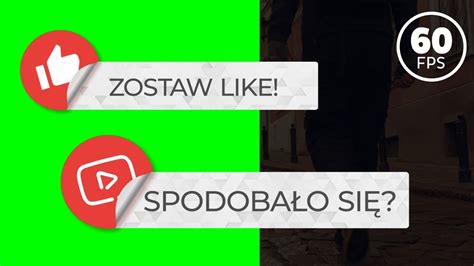 Spodoba O Si Zostaw Like Wstawki Do Filmu Na Yt Green Screen Wideo