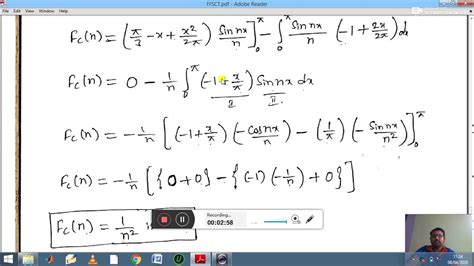 Finite Fourier Sine And Cosine Transforms Part 3 Youtube