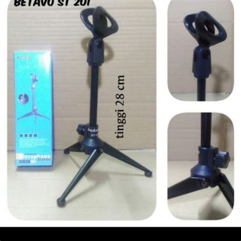 Stand Mic Meja BETAVO ST 201 Standding Microphone Lazada Indonesia