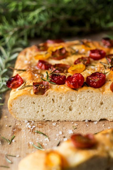 Vegan Focaccia With Tomatoes And Rosemary Lazy Cat Kitchen