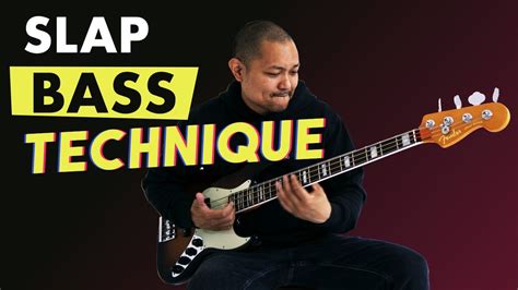 Beginner Slap Bass Technique Aka Thump Bass Thumping Slap And Pop Youtube