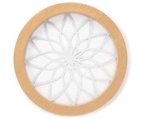 Lotus Flower Wood Metal Circle Wall Decor Big Lots