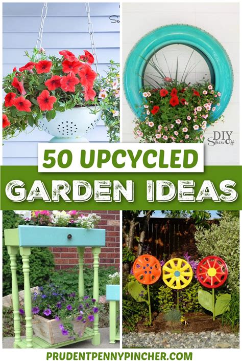 50 DIY Upcycled Garden Ideas - Prudent Penny Pincher