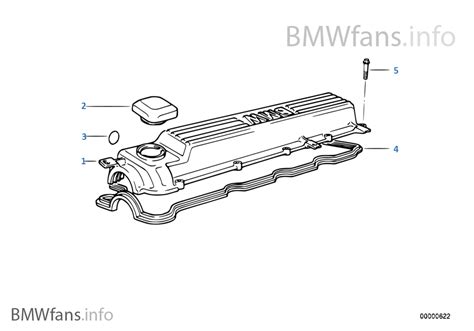 Cylinder Head Cover Bmw 5 E34 525tds M51 Europe