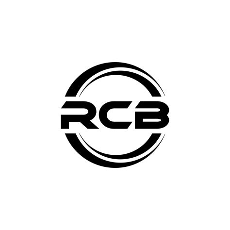 RCB letter logo design in illustration. Vector logo, calligraphy ...