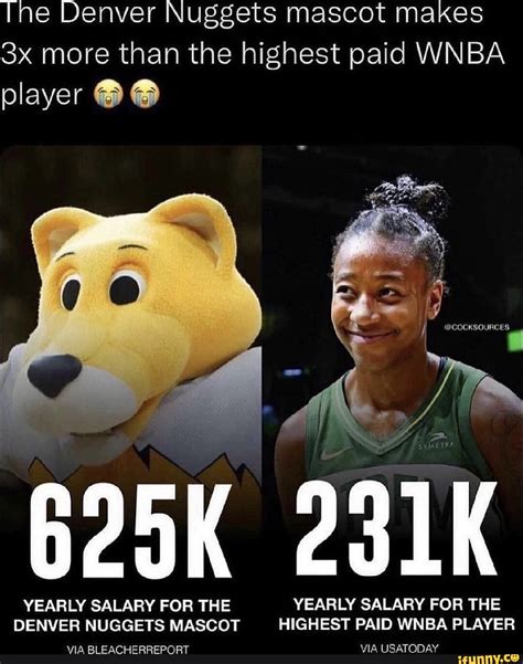 The Denver Nuggets Mascot Makes More Than The Highest Paid WNBA Player