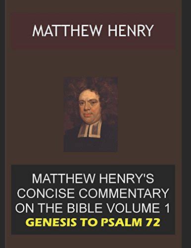 Matthew Henry Concise Commentary On The Bible Pdf Pdf Keg