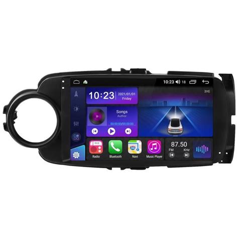 Junsun Autoradio Android 13 2Go 64Go Pour Yaris VITZ 2012 2017 Avec 9