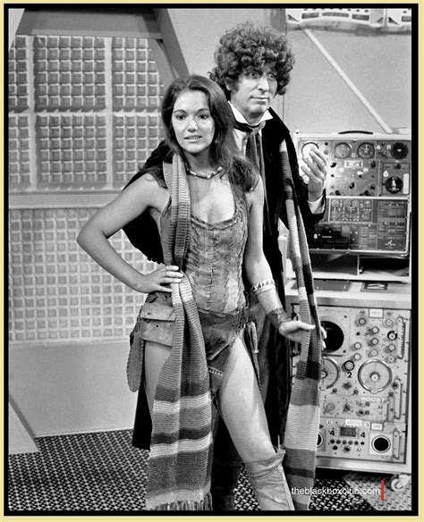 The Black Box Club: DR WHO: TOM BAKER AND LOUISE JAMESON BBC ON SET PROMOTION PHOTOGRAPH