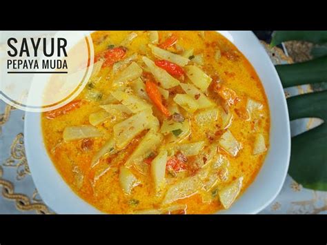 Resep Rahasia Sayur Pepaya Muda Santan Nikmat Gurih Dan Kaya Manfaat