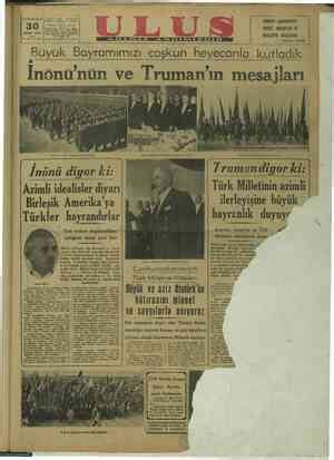 Ulus Gazetesi Arşivi 29 Ekim 1948 29 Aralık 1948 Gaste Arşivi